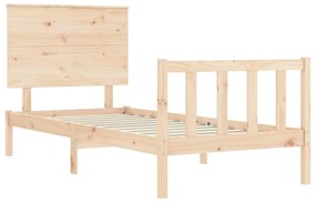 Cama sem colchão 100x200 cm madeira de pinho maciça