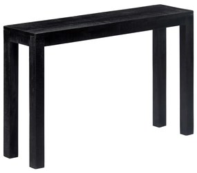 vidaXL Mesa consola 118x30x76 cm madeira de mangueira maciça preto