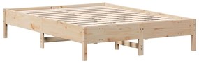 Cama sem colchão 120x200 cm madeira de pinho maciça