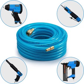 Conjunto de 2 mangueiras de ar comprimido de 30 m cada Azul