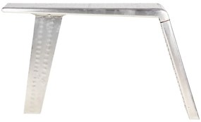 Secretária aviador 112x50x76 cm metal prateado