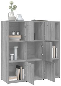Estante 90x30x90 cm derivados de madeira cinzento sonoma