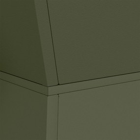 Suporte para Plantas Verde Azeitona Metal 35 x 35 x 73 cm