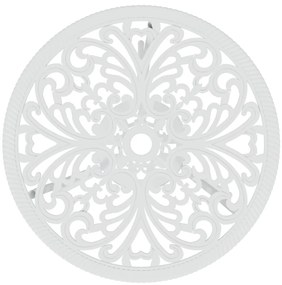3 pcs conjunto de bistrô alumínio fundido branco
