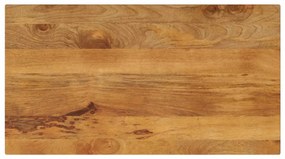 vidaXL Tampo de mesa retangular 100x50x2,5 cm mangueira maciça