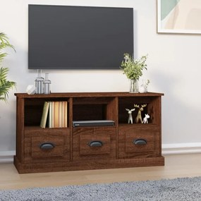 vidaXL Móvel p/ TV 100x35x50 cm derivados de madeira carvalho castanho