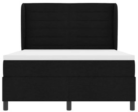 Cama Box com Colchão Preto 160x200 cm Tecido