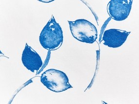 Conjunto de 2 almofadas de exterior com padrão de folhas azul e branco 40 x 60 cm TORBORA Beliani