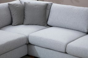 Sofá de Canto Loop – Cinzento Claro – 246 cm x 308 cm