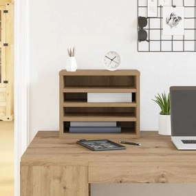 vidaXL Organizador de Mesa carvalho artisiano 36 x 26 x 29.5 cm