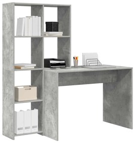Mesa Cinzento cimento 138.5 x 55 x 143 cm Madeira processada