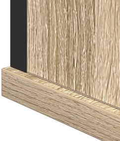 Conjunto de Móveis para Casa de Banho com 3 Peças em Carvalho Sonoma e