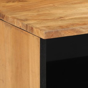 Armário para TV vidaXL 100x33,5x46 cm Madeira Maciça de Acácia