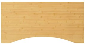 vidaXL Tampo de secretária 100x50x4 cm bambu