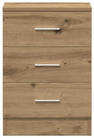 Mesas de cabeceira 2pcs derivados de madeira carvalho artisiano