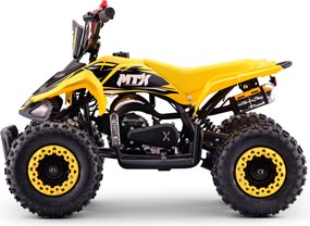 Mini Moto 4 Infantil para crianças 5 a 9 anos 50CC Beneo Motors MTX, velocidade até 40 Km/h com limitador Amarela