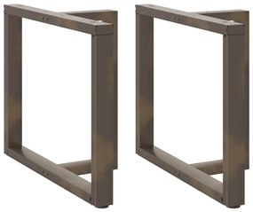 Pés de mesa de jantar em forma de T, 2 peças, preto, 90x35x(72-73) cm,