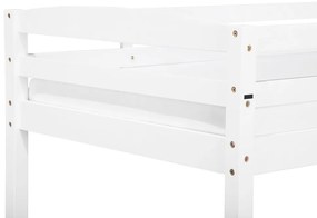 Beliche em madeira de pinho branco com gavetas 90 x 200 cm REGAT Beliani