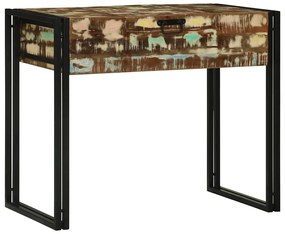 Mesa de Maquilhagem 90x50x75 cm Madeira Sólida Recuperada