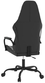 Cadeira gaming massagens couro artificial preto e camuflagem