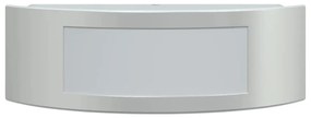 Candeeiros de parede p/ exterior 2 pcs aço inoxidável prateado