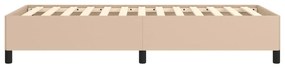 Estrutura de cama 100x200 cm couro artificial cappuccino