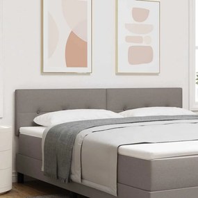 Cabeceira vidaXL com Botões Acabamento Estofado Taupe 180 cm