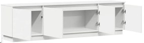 Estante de TV vidaXL com LED Branco 180x38x49 cm em Madeira Revestida