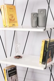 Estante Balaban – Branco – 46 cm x 165 cm x 30 cm