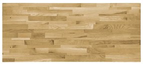 Tampo de mesa madeira carvalho maciça retangular 44 mm 140x60cm
