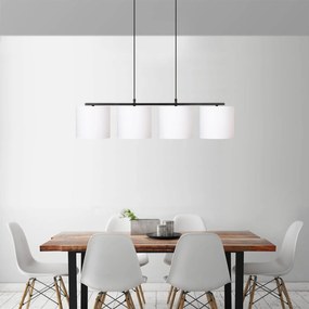 Chandelier Valiz – Preto e Branco – 110 x 25 cm