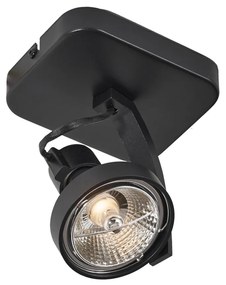 Foco de teto de design preto GU10 70mm giratório e inclinável - Vo Design