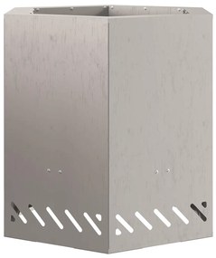 Fogo Sem Fumaça Hexagonal 48x48x51 cm Aço Envelhecido