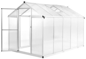 vidaXL Estufa de alumínio 302x190x195 cm 11,19 m³