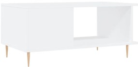 Mesa de centro 90x50x40 cm madeira processada branco