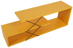 Móvel TV Zigzag – Amarelo – 120x40x30 cm