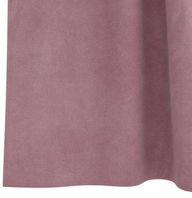 Cortinas Blackout vidaXL com Laços de Pendurar 2 pcs Veludo Rosa Escur