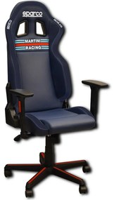 Cadeira de Gaming Sparco Icon Martini Racing Azul Escuro