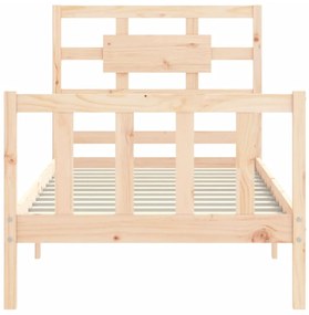 Cama sem colchão 90x200 cm madeira de pinho maciça