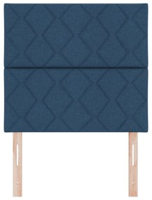Cabeceira vidaXL Design de Losangos Azul 100 cm Tecido, Cabeceira vida