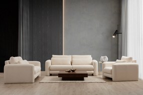 Sofá de 2 Lugares Lily – Creme – 180 cm x 97 cm x 73 cm