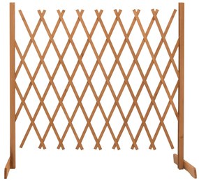 vidaXL Vedação em treliça para jardim 180x100 cm abeto maciço laranja