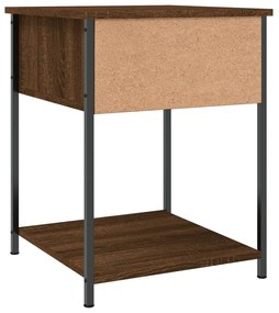 Mesa cabeceira 44x45x58 cm derivados madeira carvalho castanho