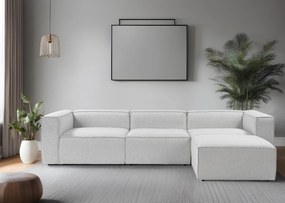 Sofá de Canto Fora – Cinzento – 297x66x190 cm