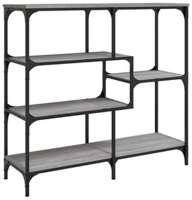 Mesa consola 103x32x95 cm derivados de madeira cinzento sonoma