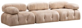Sofá de 3 Lugares Bubble – Creme – 288 x 95 x 75 cm