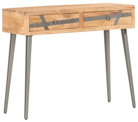 Mesa consola 90x30x75 cm madeira de acácia maciça