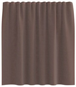 Cortinas de voile com aba 2 pcs castanho