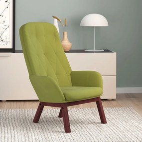 341221 vidaXL Cadeira de descanso veludo verde-claro