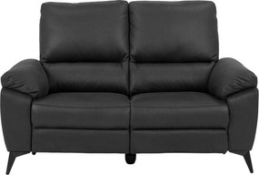 Sofá reclinável Norsica 360, Cinzento escuro, 160x96x102cm, 84 kg, Tecido, Pernas: Metal